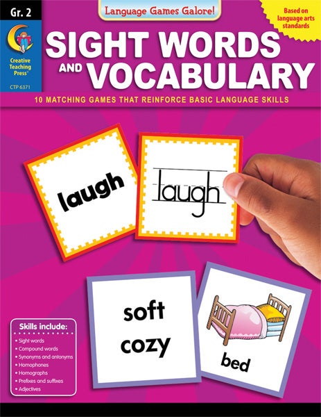 Sight Words And Vocabulary Language Games Galore Ebook