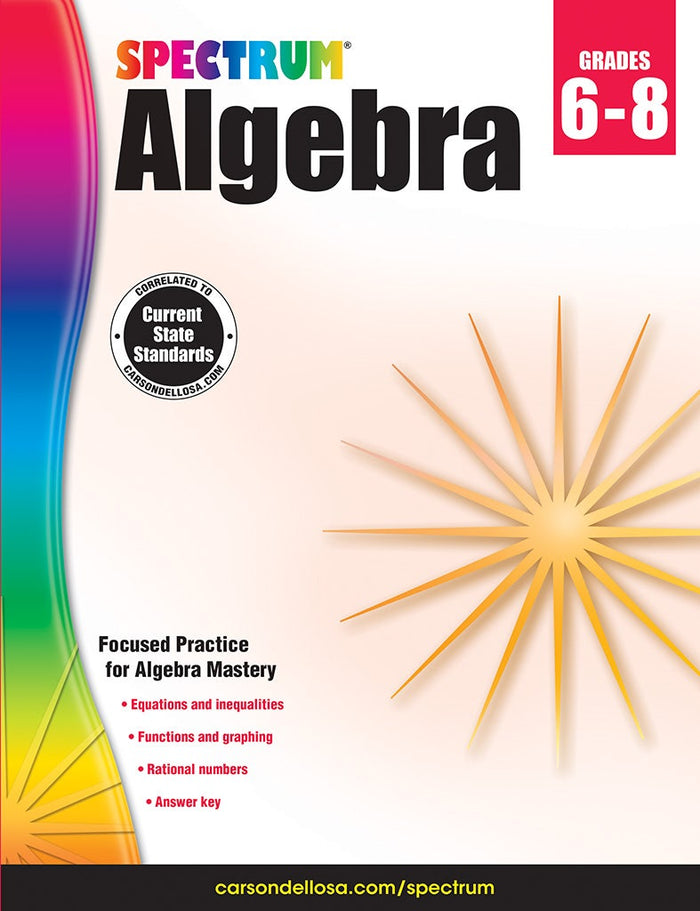 Spectrum Algebra Grades 6-8 (eBook) Ebook