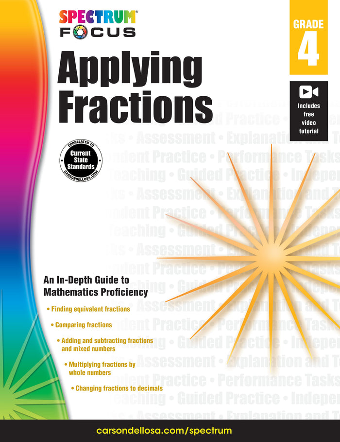 Spectrum Applying Fractions Ebook