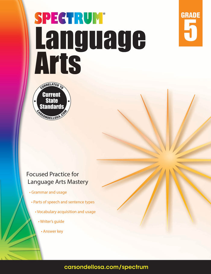 Spectrum Language Arts Grade 5 Ebook