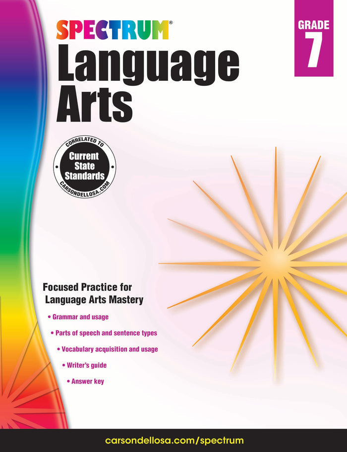 Spectrum Language Arts Grade 7 Ebook