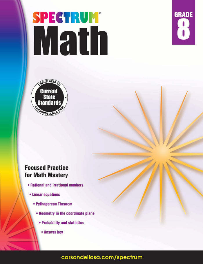 Spectrum Math Grade 8 Ebook