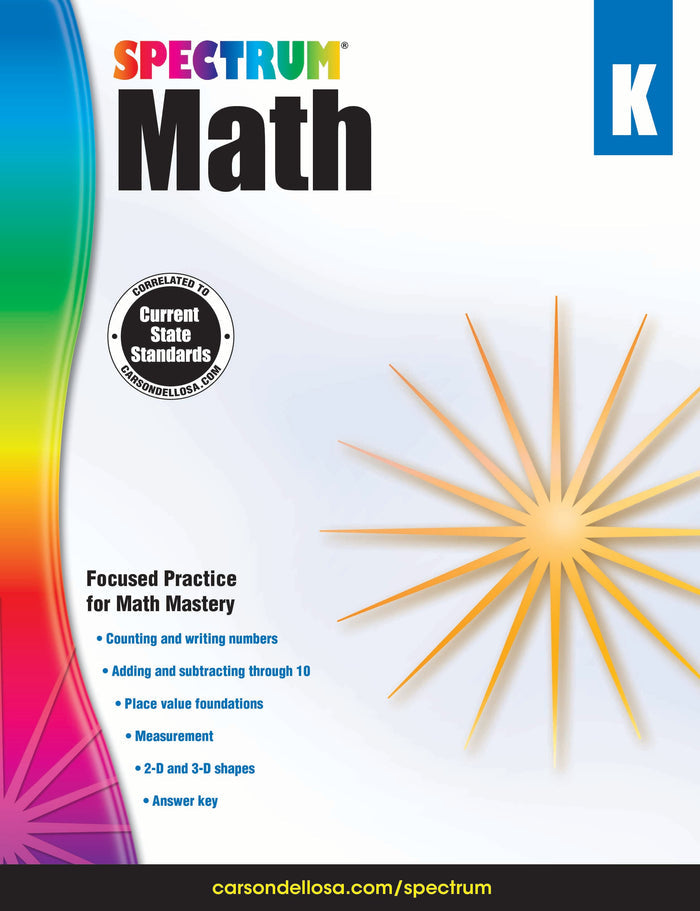 Spectrum Math K Ebook