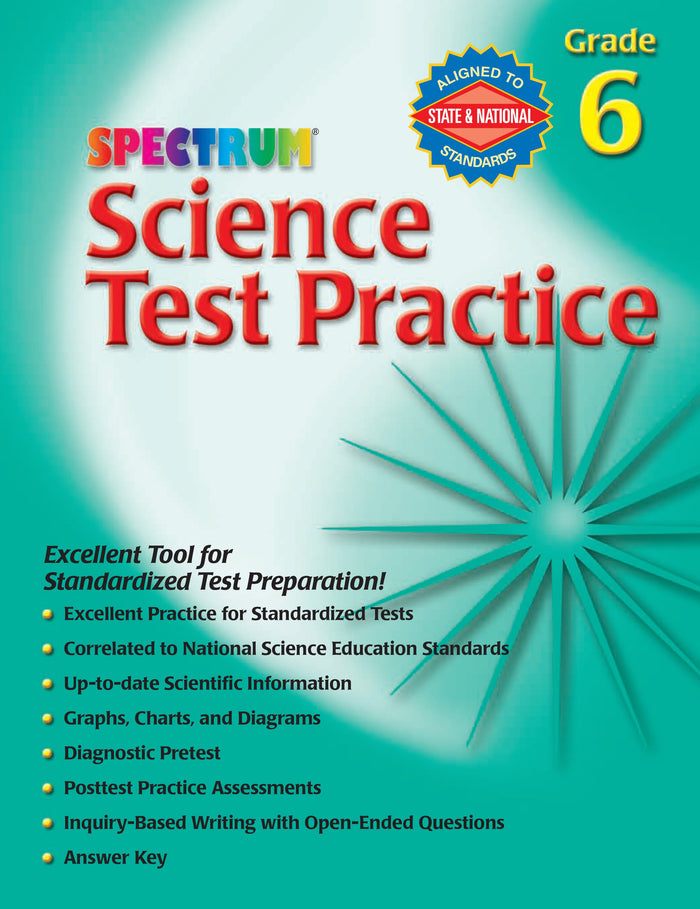 Spectrum Science Test Practice (Grade 6) Ebook