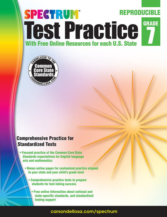 Spectrum Test Practice (Grade 7) Ebook