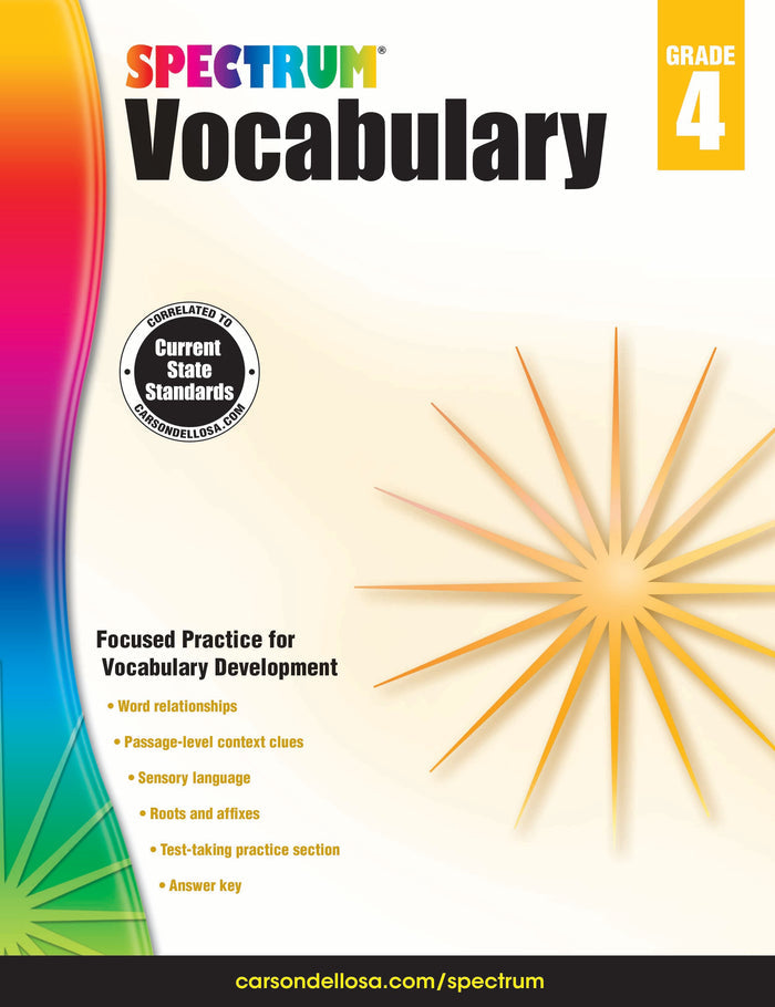 Spectrum Vocabulary Grade 4 Ebook