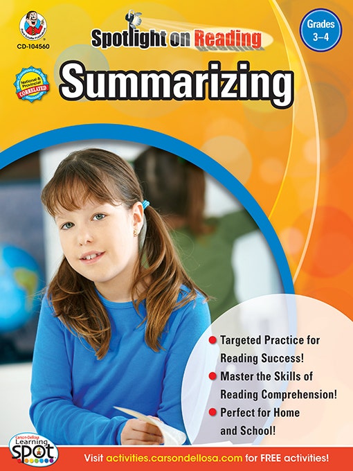 Summarizing: Grades 3-4 Ebook