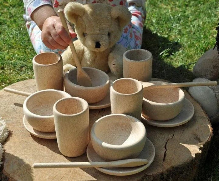 Teddy Bear Wooden Tea Set 16pk