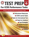 Test Prep For Ccss Performance Tasks Grade 6 (ebook) Ebook