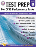 Test Prep For Ccss Performance Tasks Grade 8 (ebook) Ebook