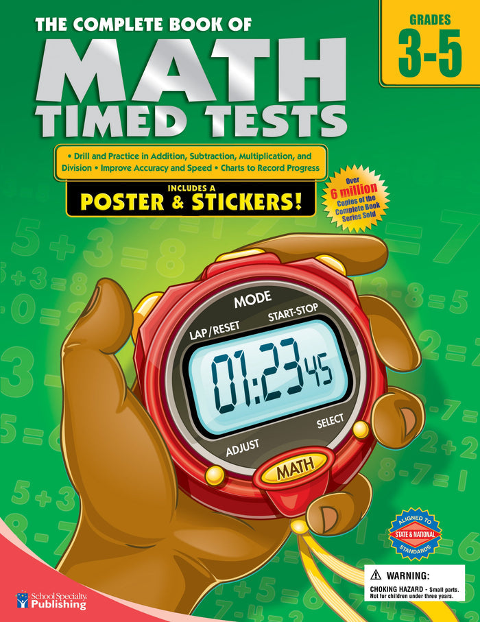 The Complete Book Of Math Timed Tests Grades 3 - 5 Ebook
