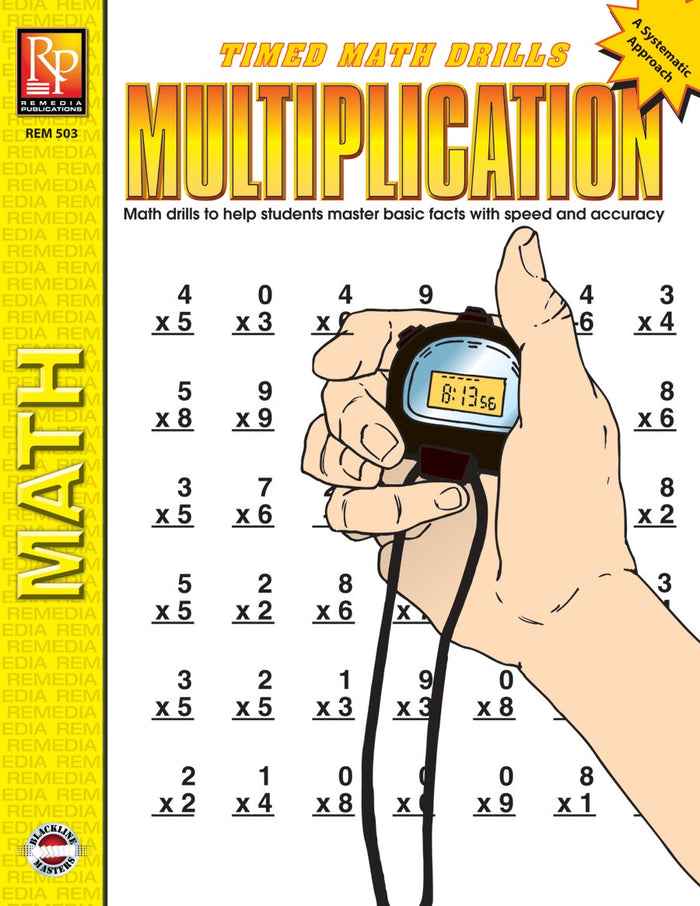 Timed Math Drills: Multiplication Ebook