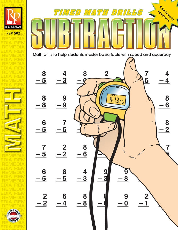 Timed Math Drills: Subtraction Ebook