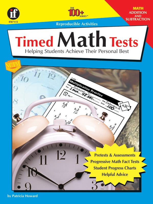 Timed Math Tests Addition And Subtraction Grades 2 - 5 (eboo