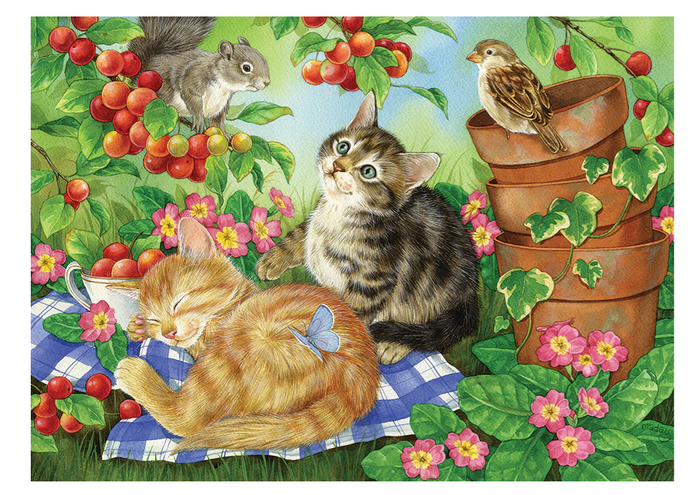 Under the Cherry Tree 350 pc Family Puzzle