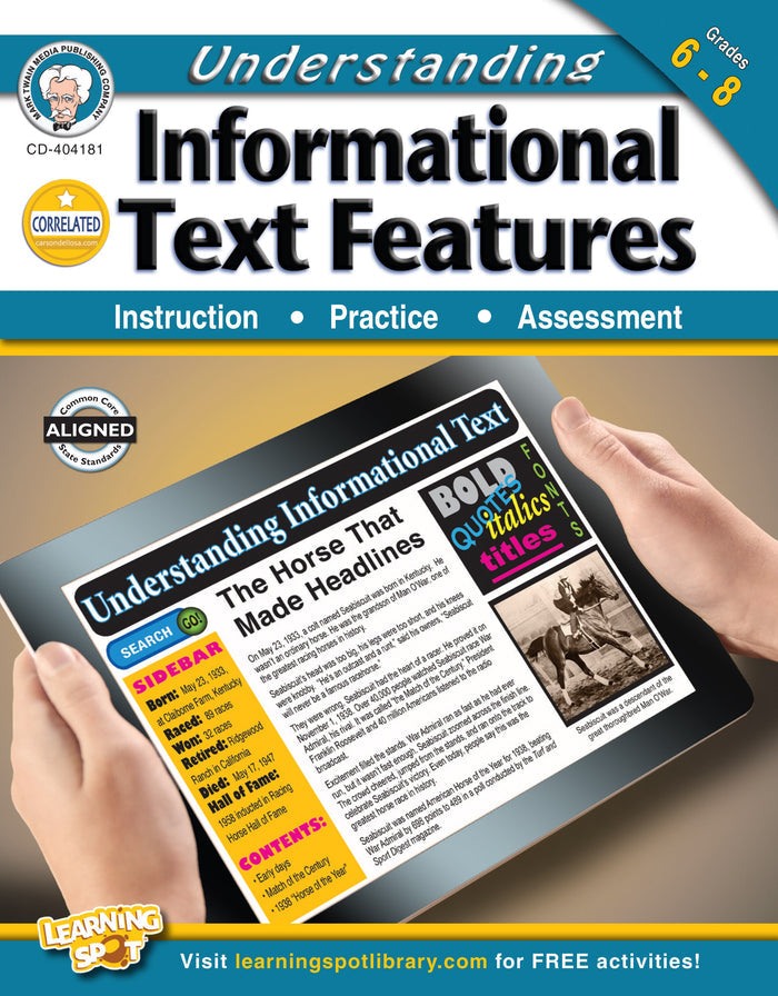 Understanding Informational Text Features Ebook