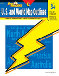 Us & World Map Outlines Power Practice Series Ebook