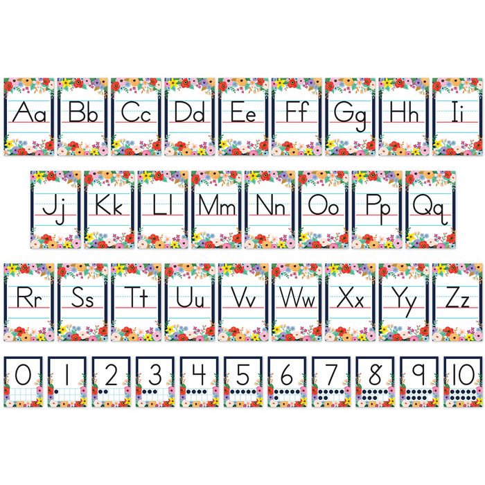 Wildflowers Alphabet Bulletin Board