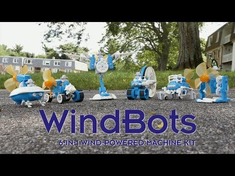 WindBots 6-in-1 Wind-Powered Machine Kit