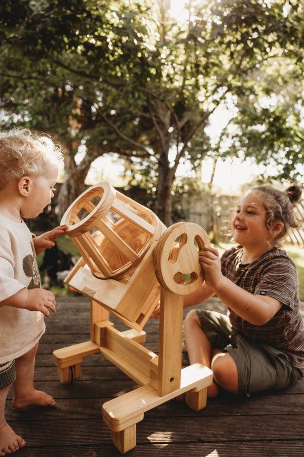 Wooden Cement Mixer