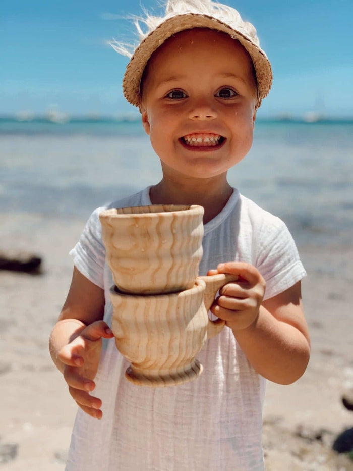Wooden Funnel & Large Cup