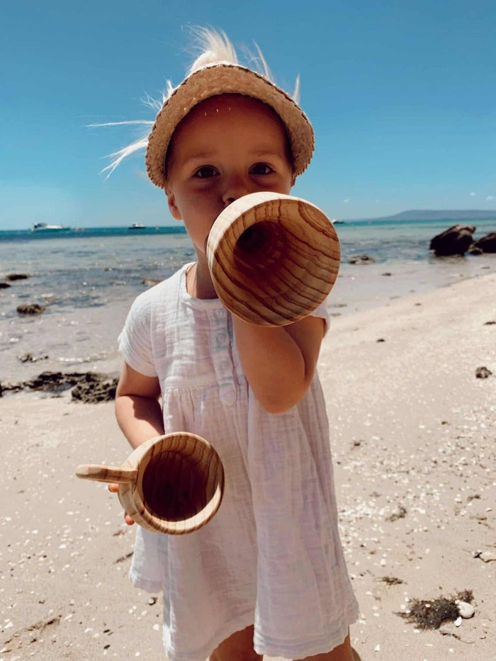 Wooden Funnel & Large Cup