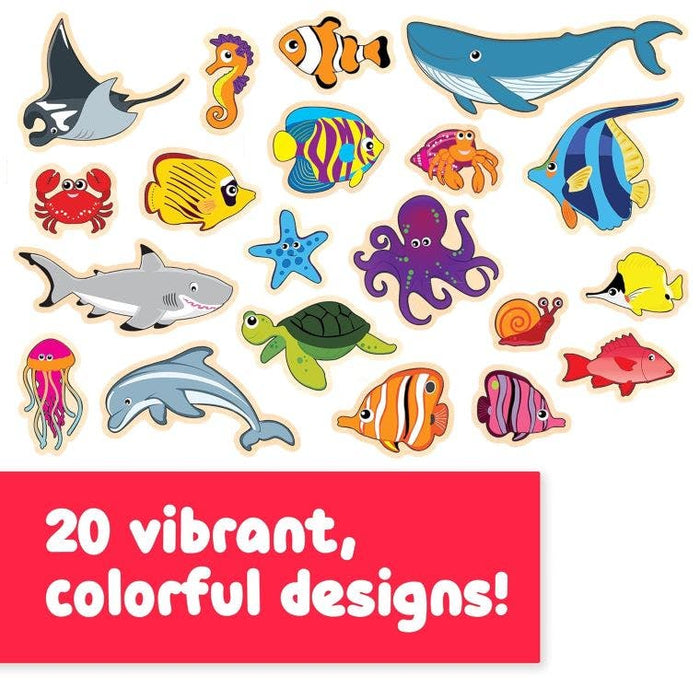 Wooden Magnets - Sea Life