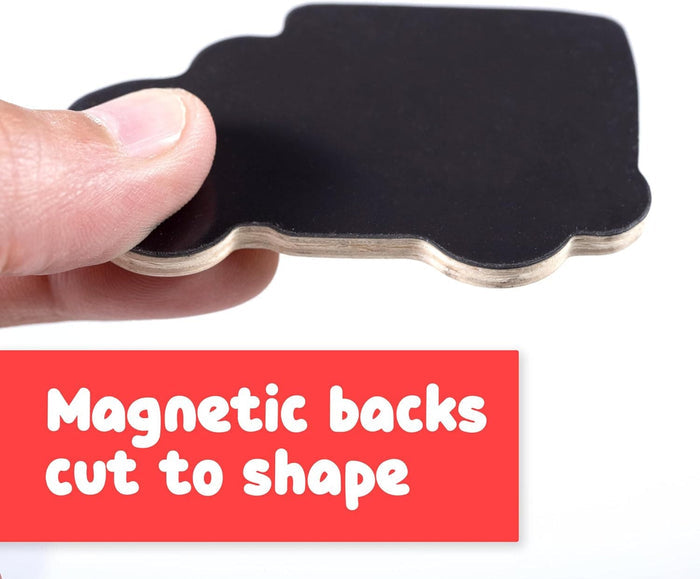 Wooden Magnets - Transport