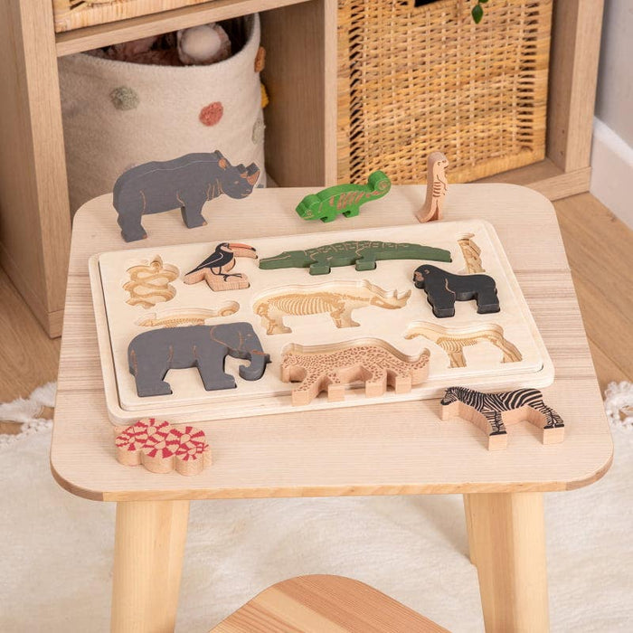 Wooden Safari Animal Layer Puzzle