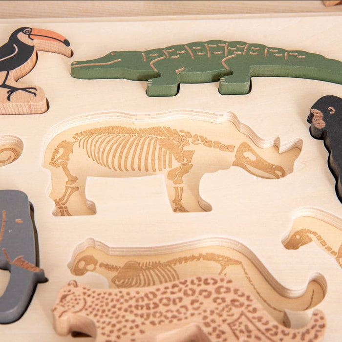 Wooden Safari Animal Layer Puzzle