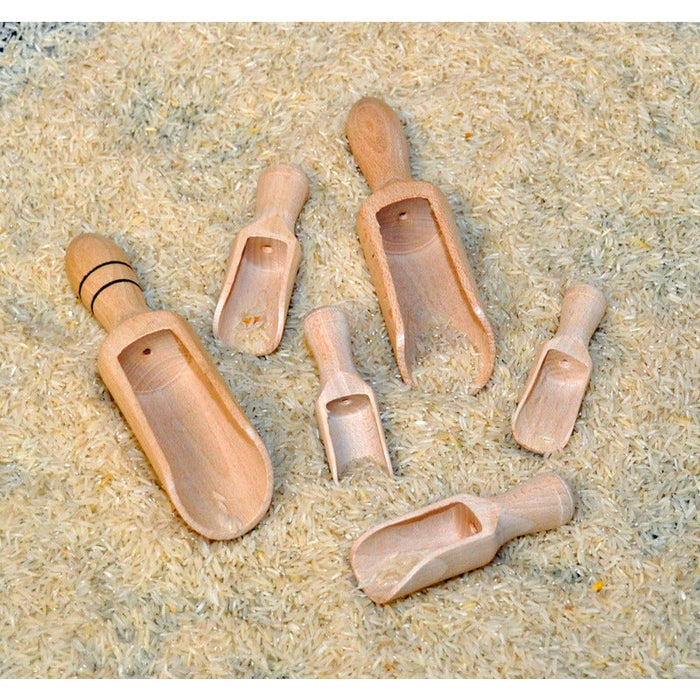 Wooden Scoops  6 pack