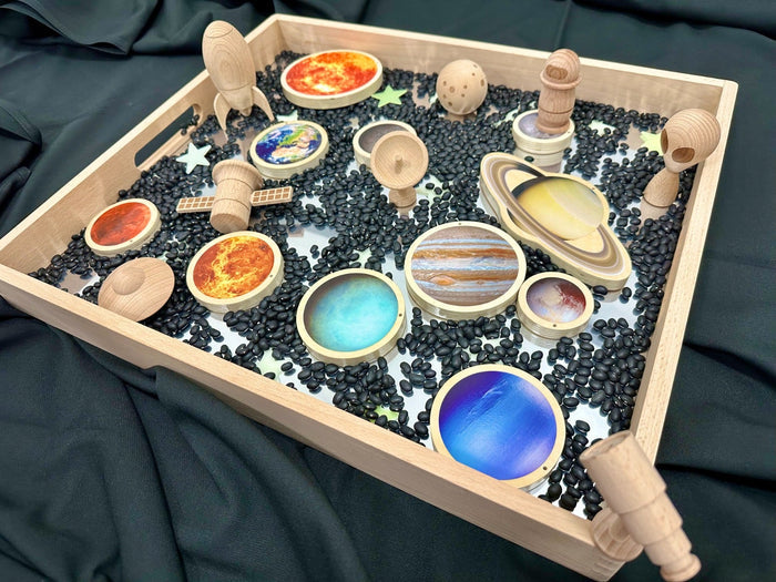 Wooden Solar System Discs