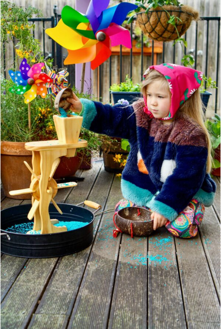 Wooden Water & Sand Wheel